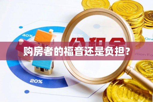 德惠购房者的福音还是负担？