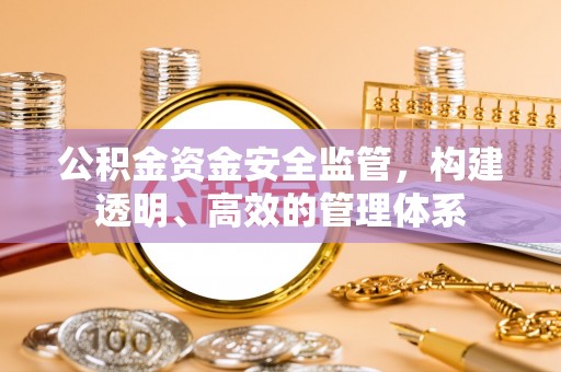 德惠公积金资金安全监管，构建透明、高效的管理体系