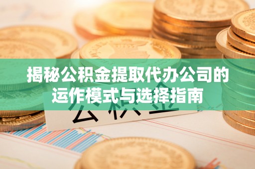 德惠揭秘公积金提取代办公司的运作模式与选择指南