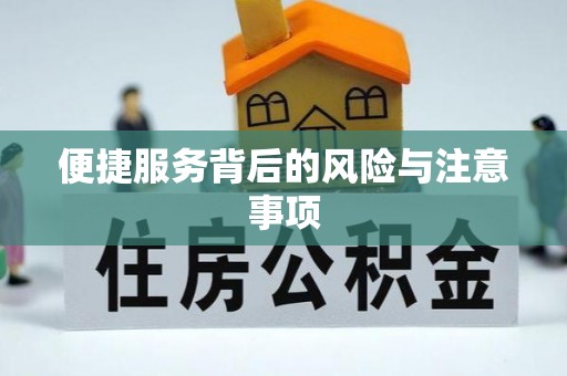 德惠便捷服务背后的风险与注意事项